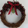 Willow Red Berry Christmas Wreath