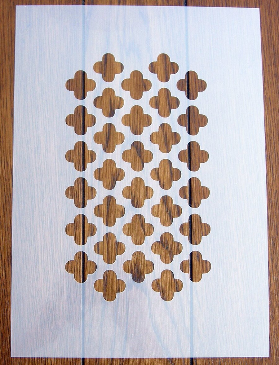 Moroccan Trellis stencil Mask Reusable PP Sheet for Arts & Crafts