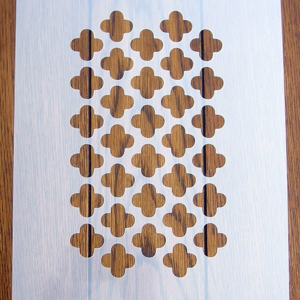Moroccan Trellis stencil Mask Reusable PP Sheet for Arts & Crafts