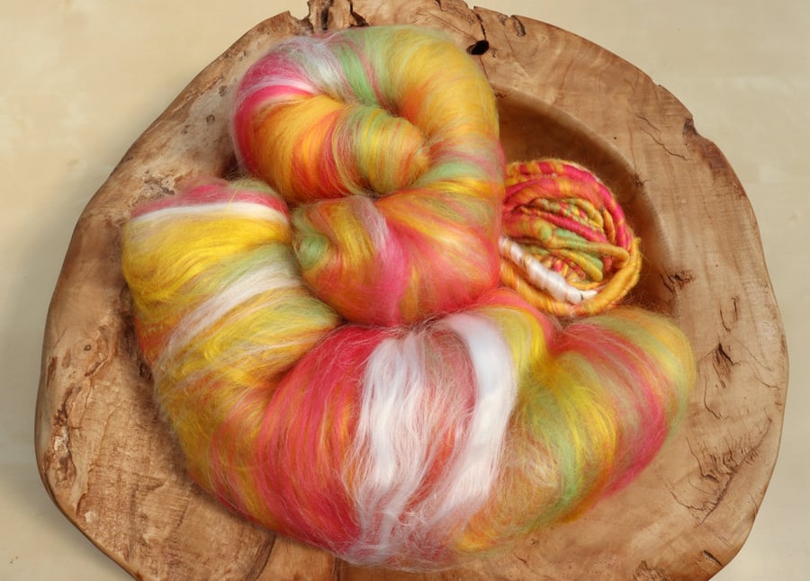 50g Liquorice Torpedo Art Batt for Spinning