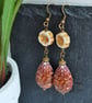 Antique Bronze Boho Teardrop Earrings - Image 3