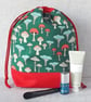 Project bag, drawstring bag, mushrooms.  - Image 6