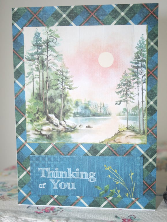 Vintage-style greeting card - Thinking of you card - Sympathy Card