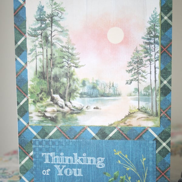 Vintage-style greeting card - Thinking of you card - Sympathy Card