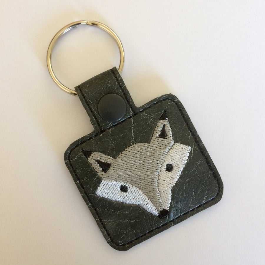 Wolf Keyring - Silver Fox - Wolf Gift - Fox Keyring - Keyring
