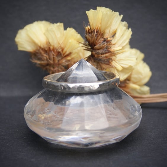 Handmade Hammered Harmony Ring