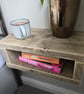 Reclaimed Scaffold Board Floating Nightstand - Bedside Table - Entryway Shelf - Image 4