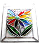 Rainbow Flower Panel Suncatcher Stained Glass Picture 003 - Image 7