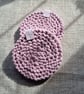 Macrame Chunky Round Coaster - Boho Style - Pair - Image 4