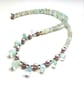 Designer Beryl, Freshwater Rice Pearls and Aquamarine Sterling Silver Necklace  - Image 6
