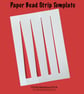 Paper Bead Template - Easily Draw Your Strips - Four Sizes On One Template