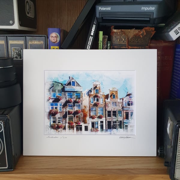  Wonky Buildings, Amsterdam Fine Art Giclee print Limited Edition of 250 