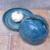 Garlic roaster baker dish hand thrown stoneware ceramic pottery