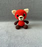 Crochet Red Panda Plush Toy - Custom Colour CE Tested Red Panda Plushie 