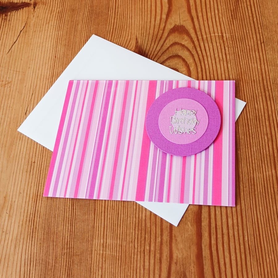 Striped Birthday Card