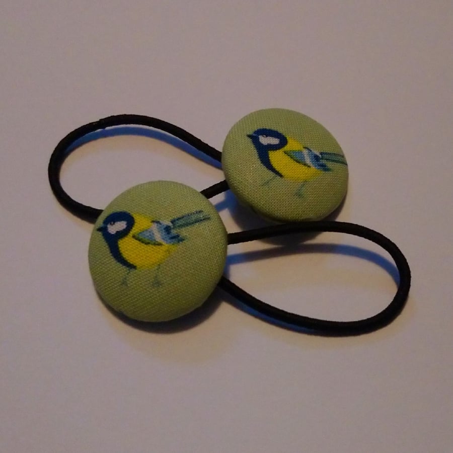 Blue Tit Bird Design Hair Bobble Hair Bands