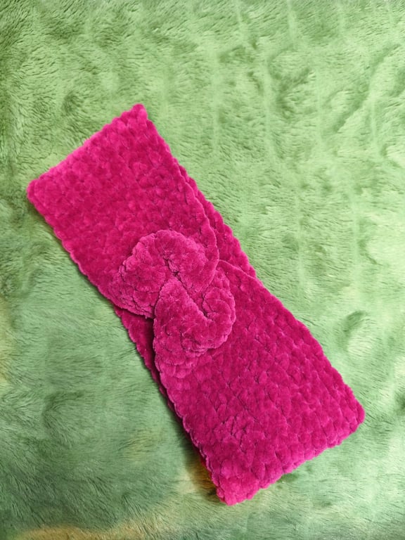 Berry Glitter Headband Ear Warmer