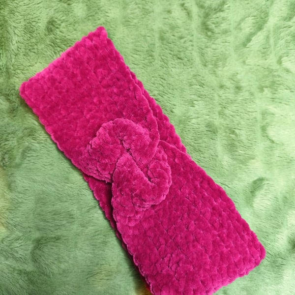 Berry Glitter Headband Ear Warmer