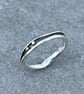 Gold Ebb and Flow Ring, freeform ring, mixed metals , wavy ring, oxidised ring,  - Image 9