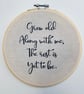 Personalised Quote, Handmade Embroidery Hoop, Bespoke Wall Art, Embroidery Gift - Image 6