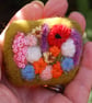 Flower garden  Needle felt brooch  - Image 2