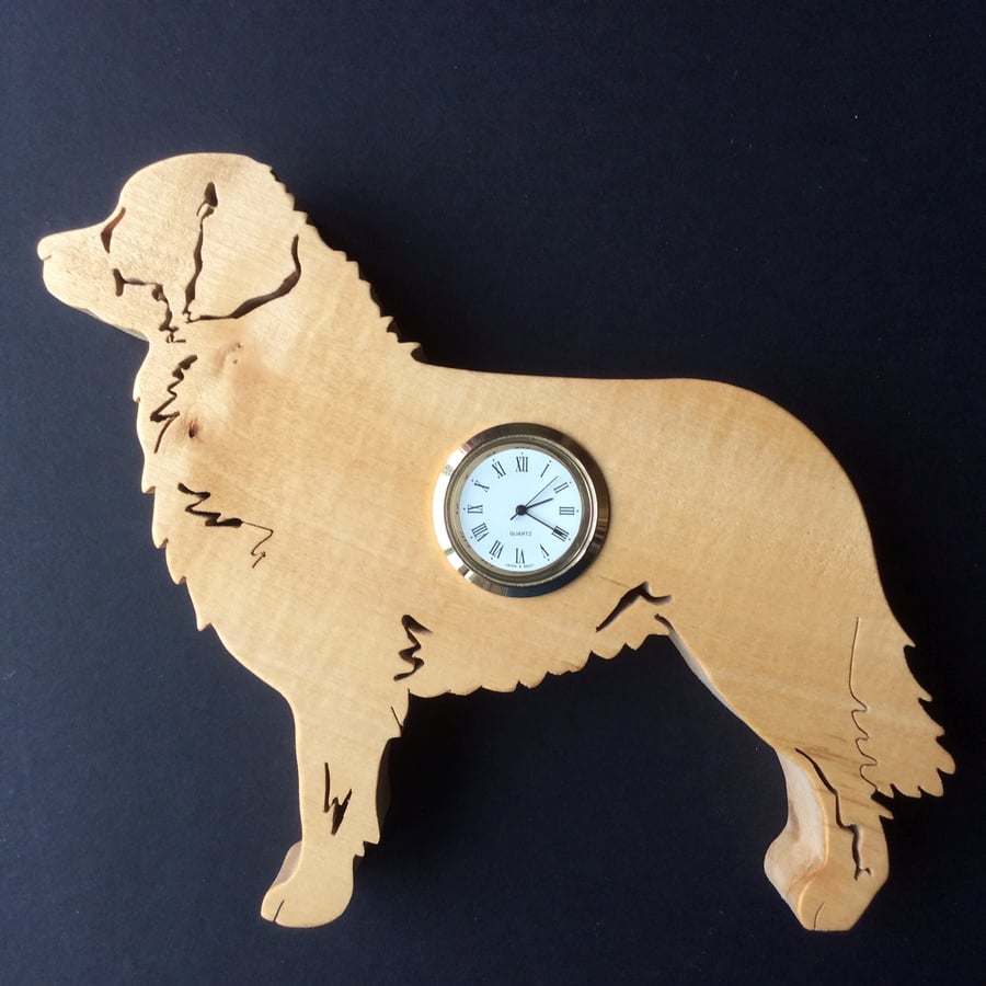 Shaped Bernese Mountain Dog Clock