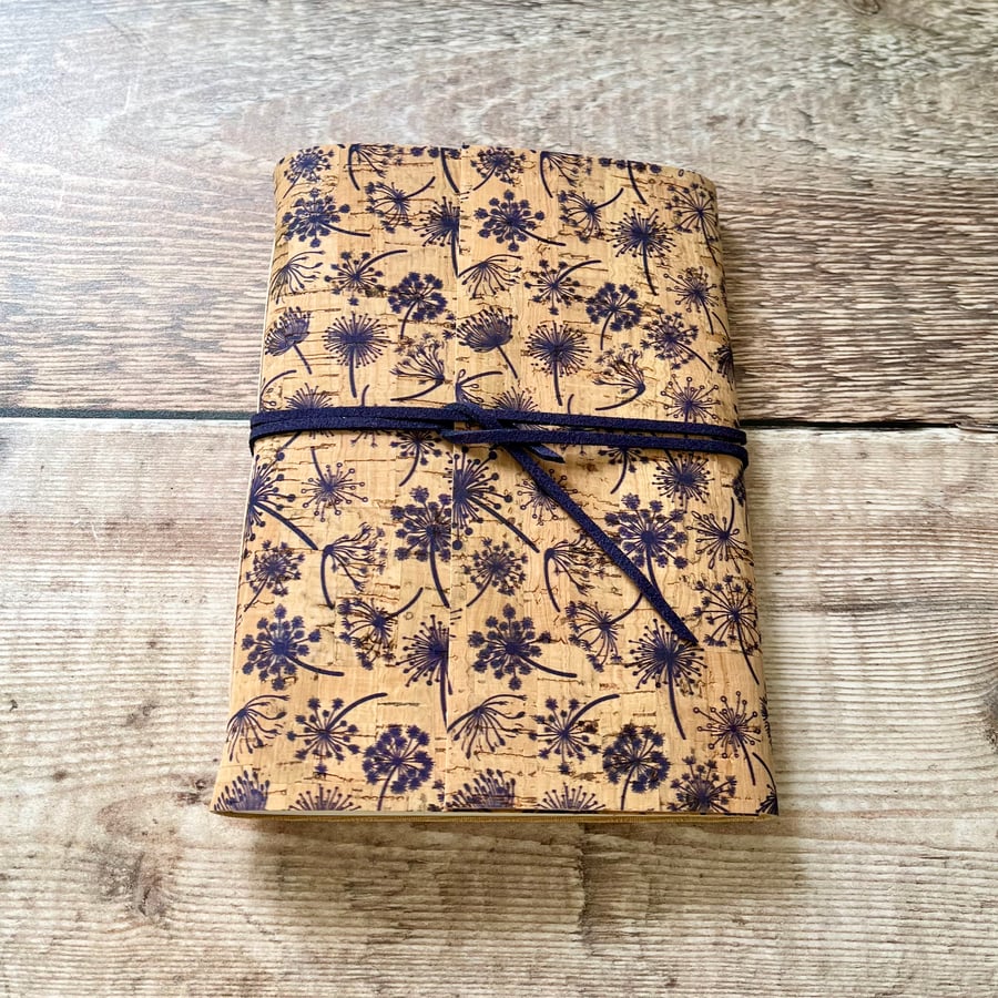 Cork Journal with Seed Heads