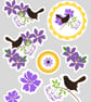 Little Blackbird Printable Sticker Sheet PDF Digital Product - Image 2
