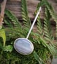 Modern sterling silver necklace with grey agate - Image 5