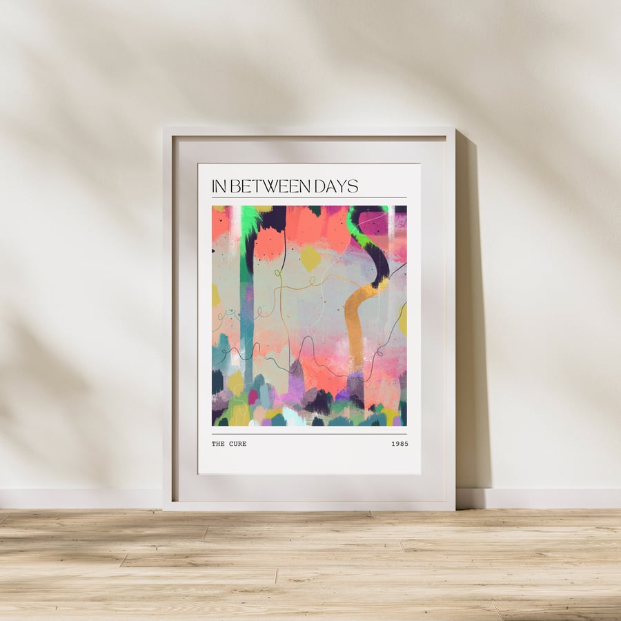 Music Poster The Cure Abstract Interpretation Art Print Song Painting