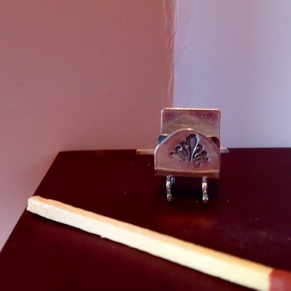 12th Scale Silver Letter rack 