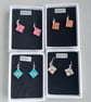 Small square dangly earrings - Image 3