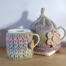 Two Cup Teapot & Mug Cosy Set