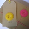 Personalised Button Gift Tags
