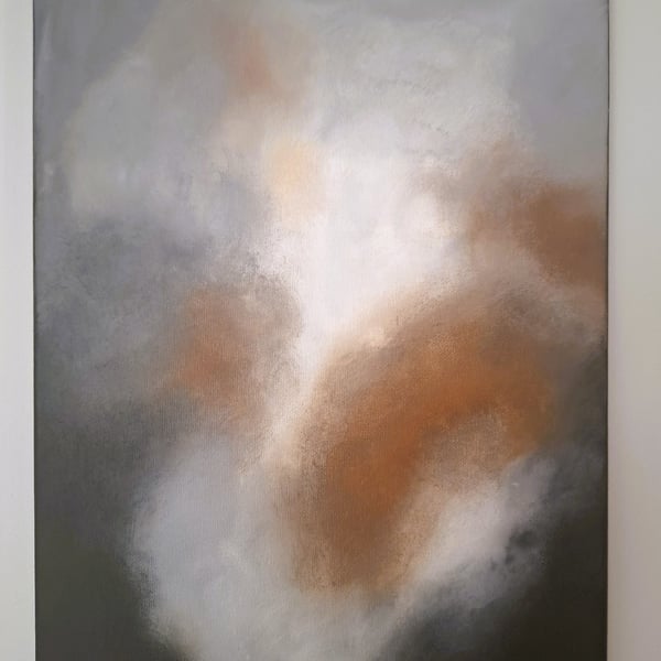 Original Acrylic Painting - Abstract Art – Contemporary Art - "Solar Eclipse" 