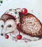 Hedgehog Christmas Cards Pack Of 4 - Image 2