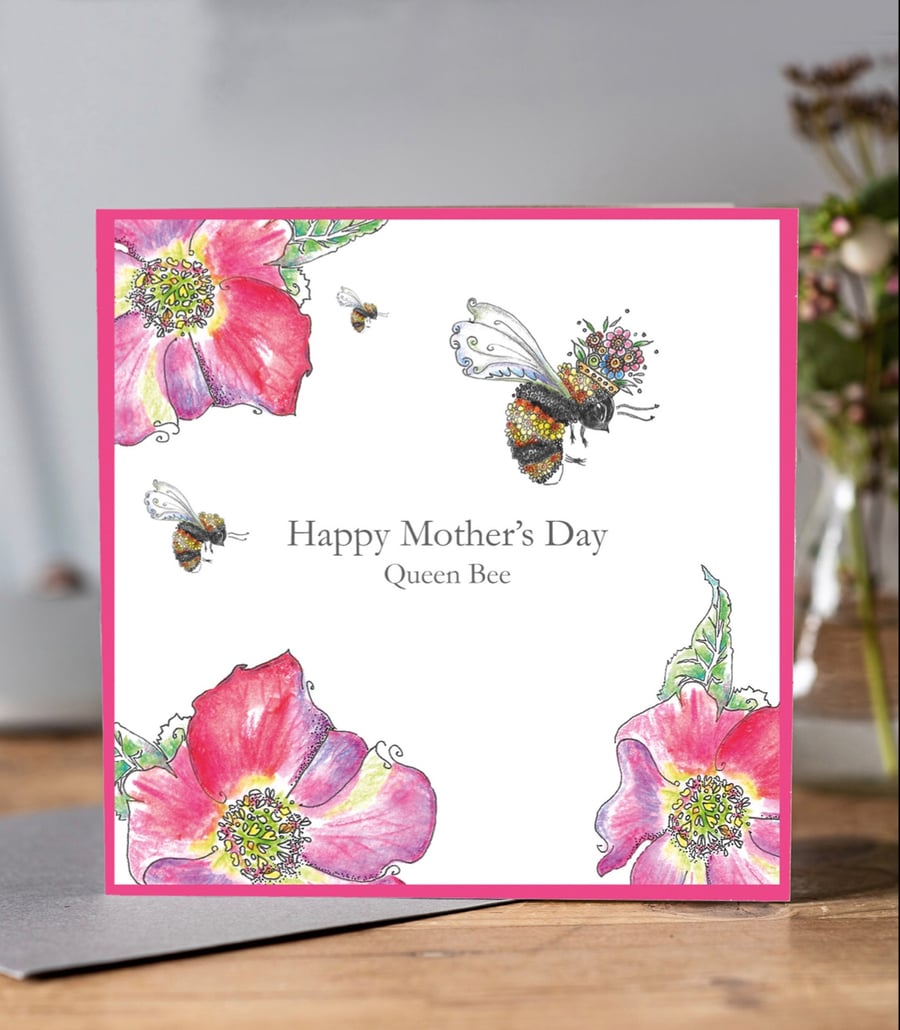 ‘Queen Bee’ Mothers Day Card