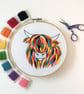 Embroidery Kit - Highland Cow Hand Embroidery Kit