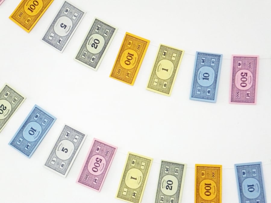 Monopoly Money Bunting