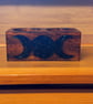 Double wooden rustic effect candle holder 