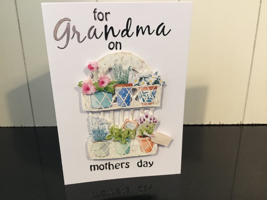  CC043 Decoupage Grandma Mother’s Day card