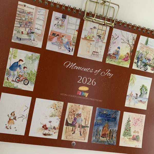 2026 Calendar - Double page Wall Calendar - Planner