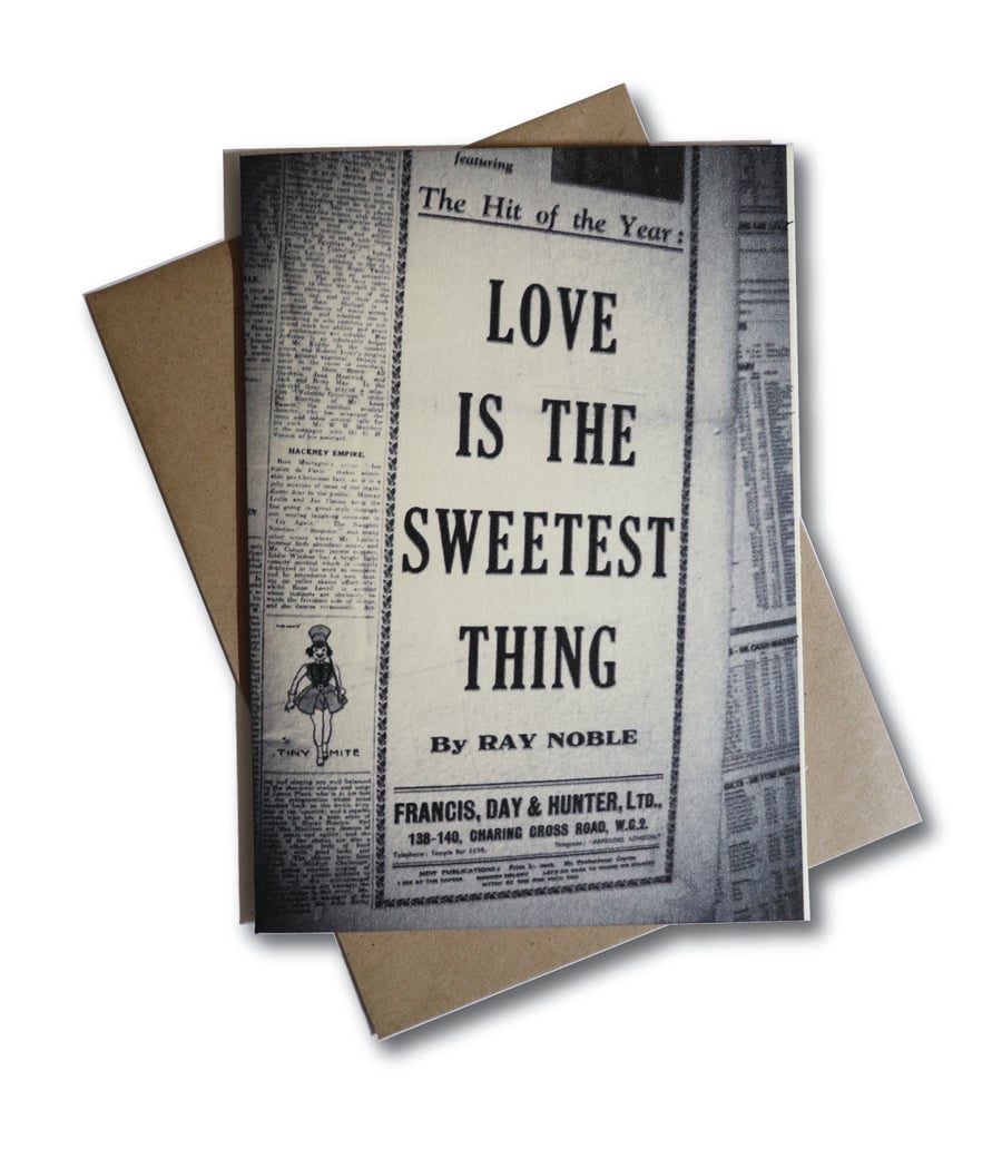 Love is the sweetest thing design greeting card