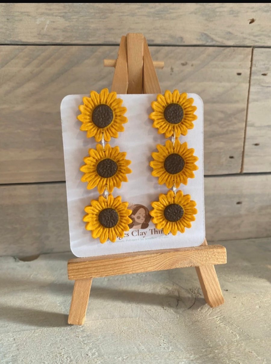 Statement Sunflower Earrings 