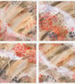 Greetings cards - Blank - Set of 4 Abstract Designs - Brown no 13 - Image 2