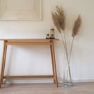 Console Table - Solid oak console in mid century design