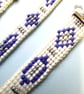 Beaded Blue and White Handmade Loom bracelets - Image 4