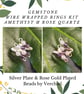 JEWELLERY MAKING KIT - WIRE WRAPPED ROSE QUARTZ & AMETHYST RING  - Image 1