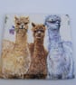 Set of 2 Slate Alpaca Coasters - Image 2