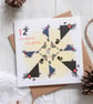 Twelve Drummers Drumming Christmas Card